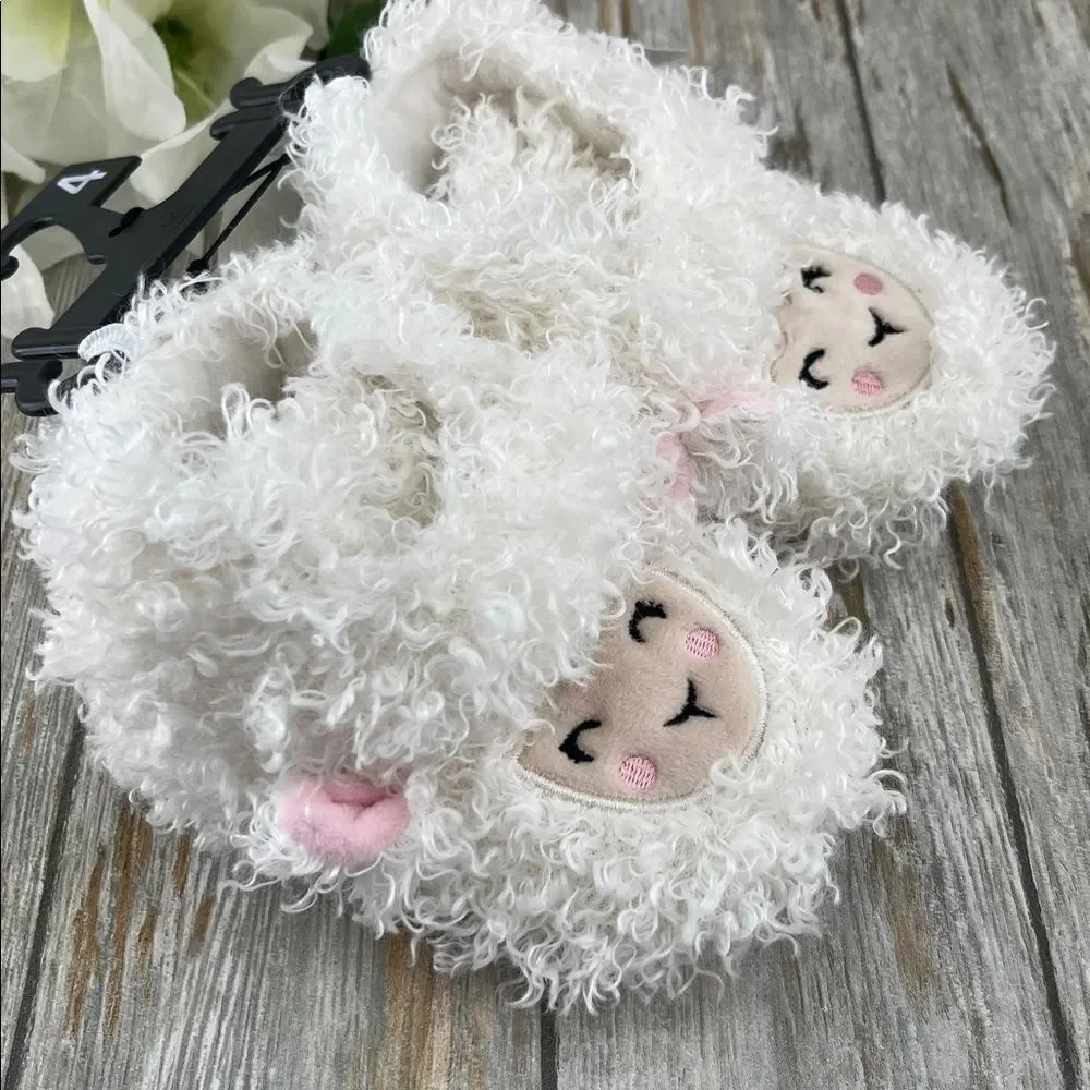 Baby Girls Llama Bootie Slippers Shoes Size 4